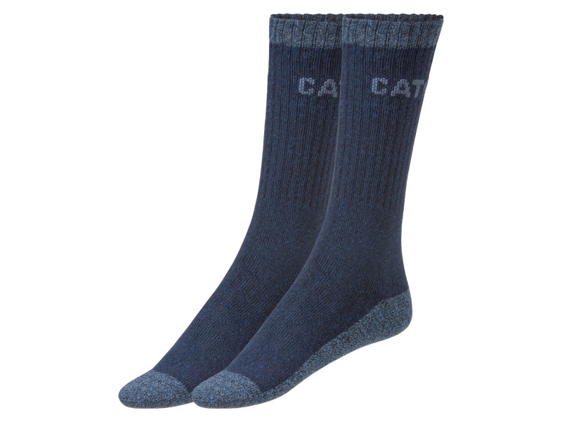 Caterpillar Pánské pracovní termo ponožky, 2 páry (navy modrá, 39-42)