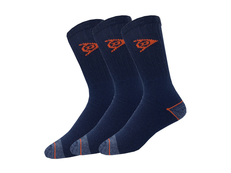 Dunlop Pánské pracovní ponožky, 3 páry (navy modrá, 47/50)