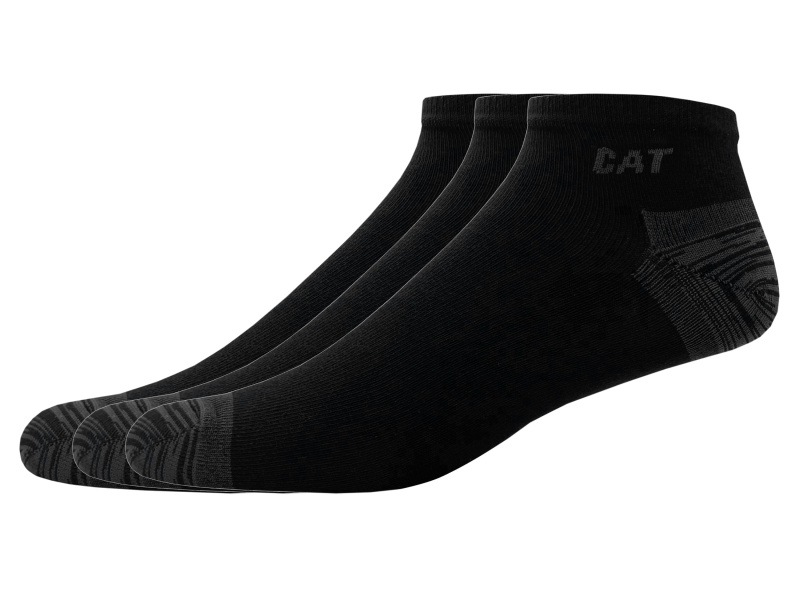 Caterpillar Pánské pracovní ponožky, 3 páry (43-46, černá)