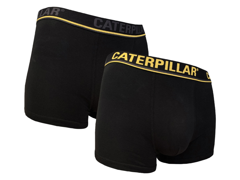 Caterpillar Pánské boxerky, 2 kusy (černá/žlutá, L)