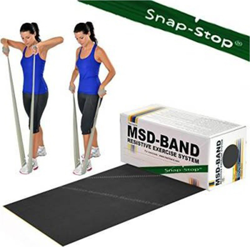 MSD BAND Cvičební pás MSD-BAND Latex Free 5,5m speciálně tuhý, černý (krabička)