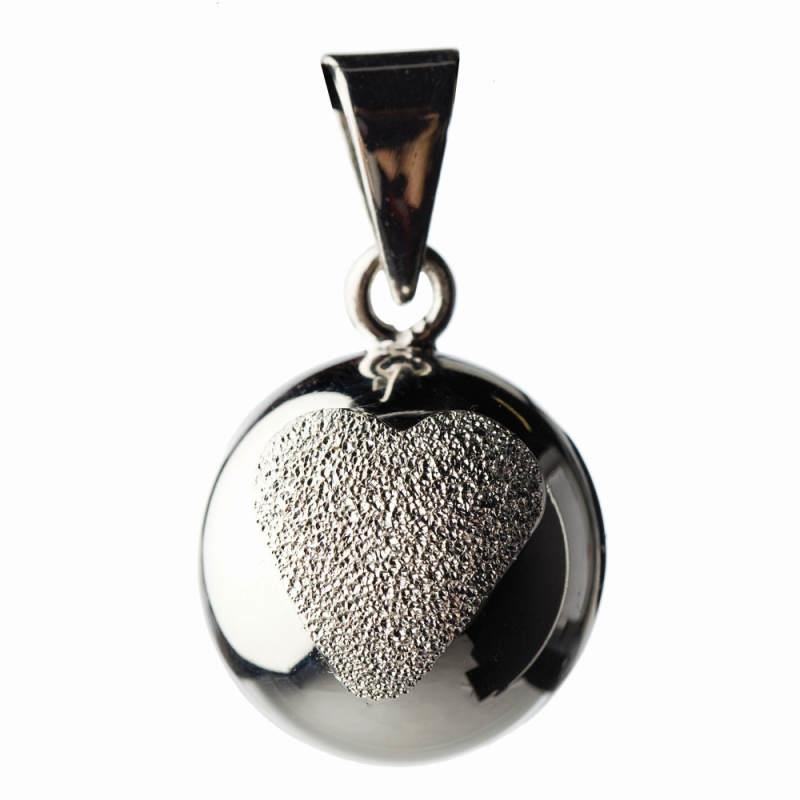 Bola Sparkle Těhotenská rolnička 1 ks Glitter Heart