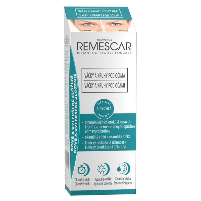 Remescar Medmetics krém na zmírnění očních otoků a tmavých kruhů 8 ml
