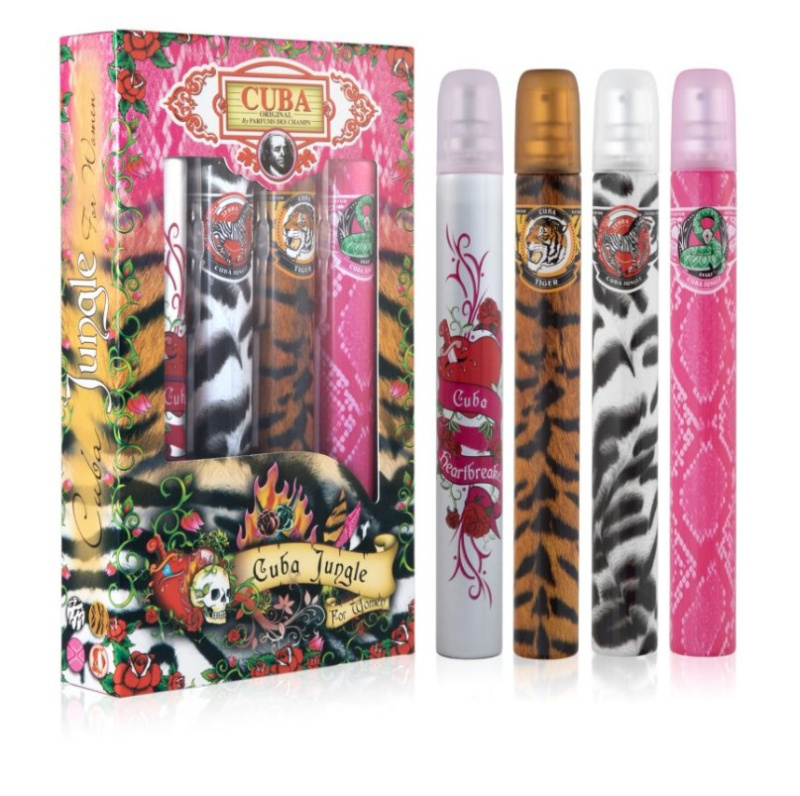 Cuba Jungle dárková sada pro ženy 4x35 ml
