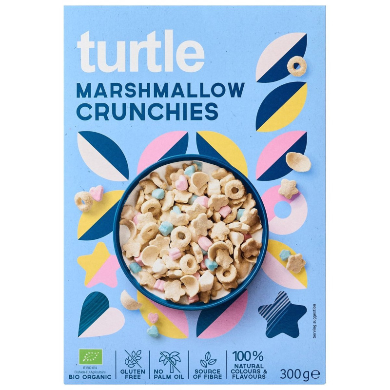 Turtle BIO Cereálie s příchutí marshmallow