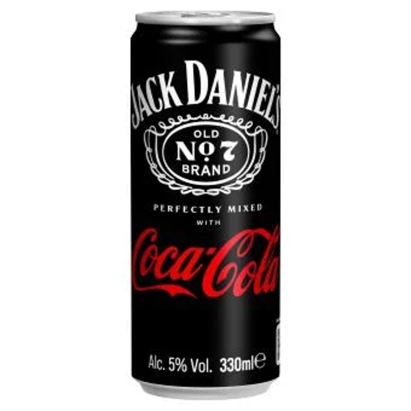 Jack Daniel's Tennessee Whiskey a Coca-Cola alkoholický míchaný nápoj plech 5% obj.