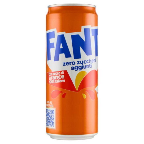 Coca-Cola Fanta Orange Zero in Lattina plech 330ml