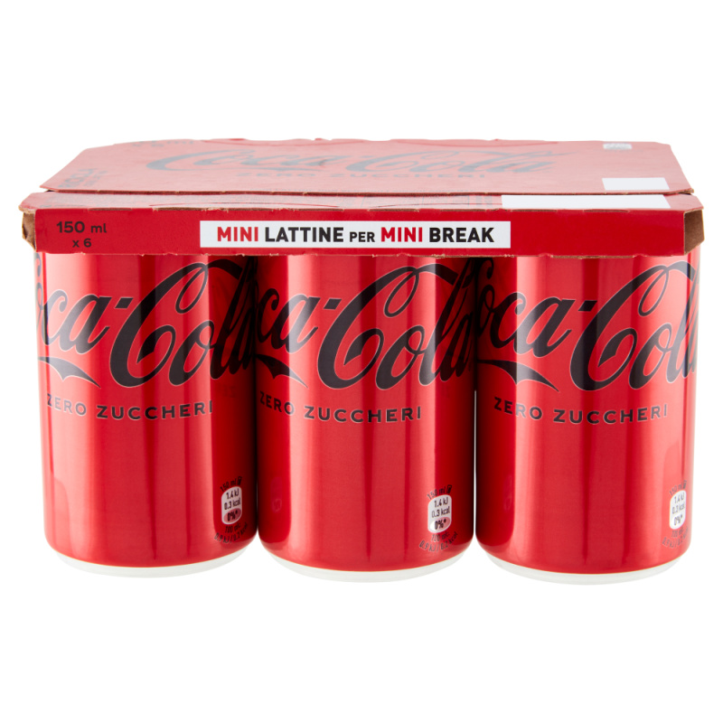 Coca-Cola Zero plech 6x150ml