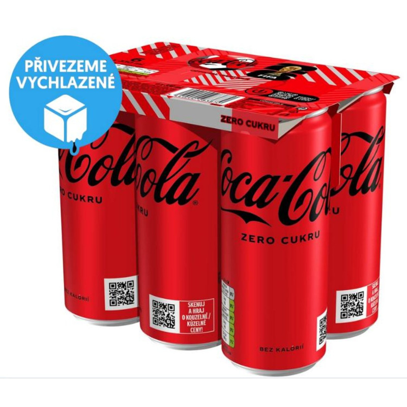 Coca-Cola Zero (6x0,33 l) plech