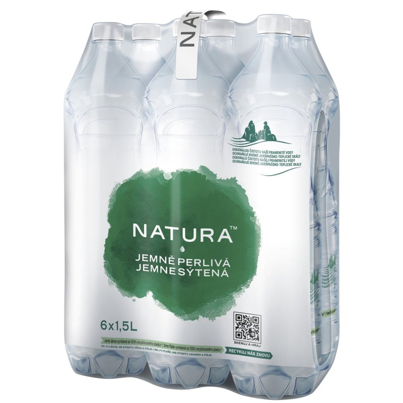 Natura Jemně perlivá voda (6×1,5l)