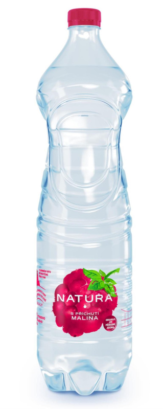 Ochucená voda Natura - malina, 6x 1,5 l