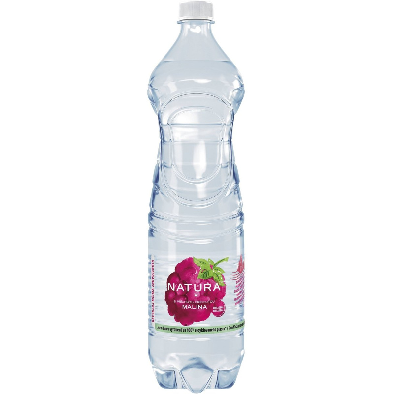 Ochucená voda Natura - malina, 6x 1,5 l
