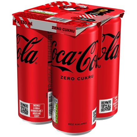 Coca-Cola Zero 4 x 330 ml