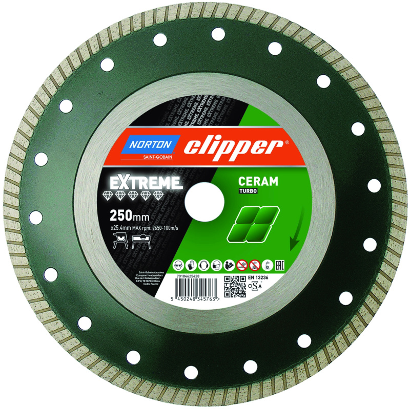 Kotouč řezný DIA Norton Extreme Ceram Turbo 250×25,4 mm