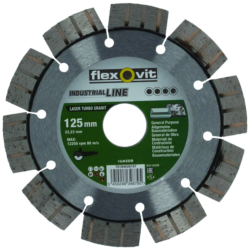 Kotouč řezný DIA Flexovit IL Turbo Granit 125×22,23 mm
