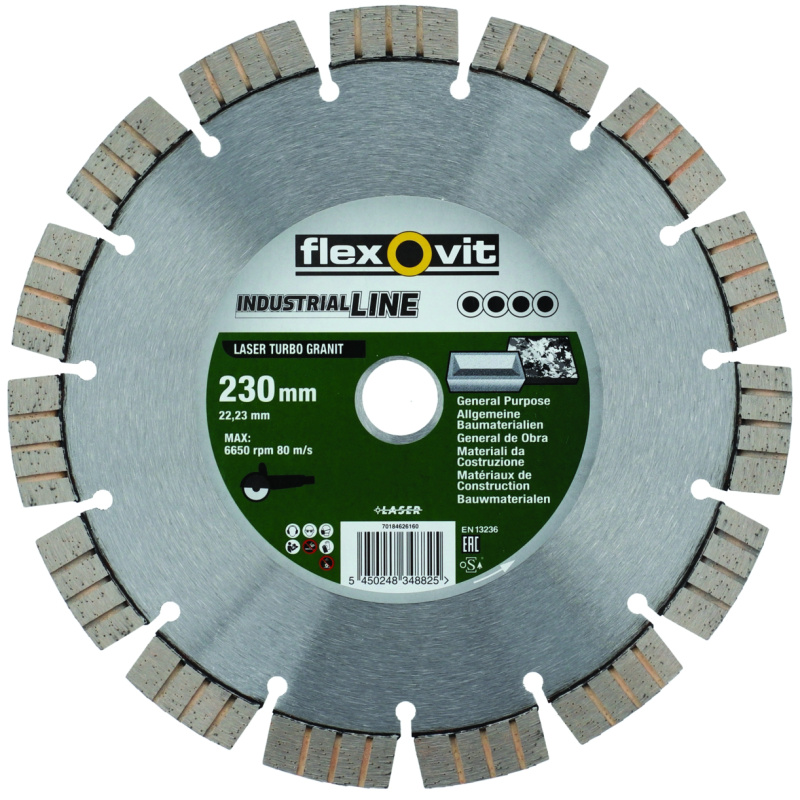 Kotouč řezný DIA Flexovit IL Turbo Granit 230×22,23 mm