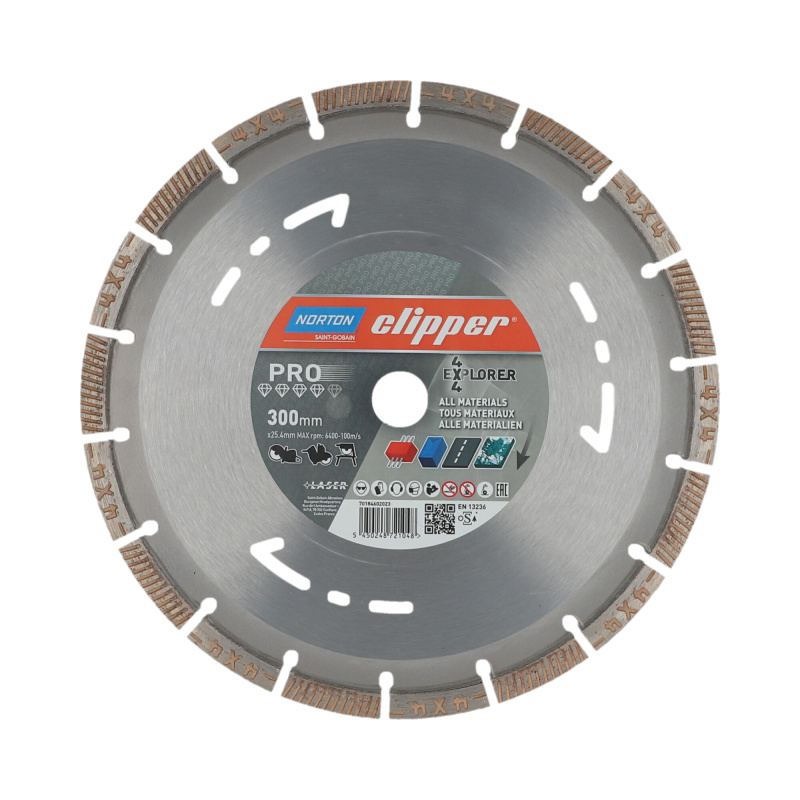Kotouč řezný DIA Norton Pro 4×4 Explorer 300×25,4 mm