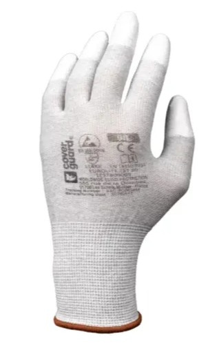 Rukavice Coverguard Eurolite bílá vel. 08