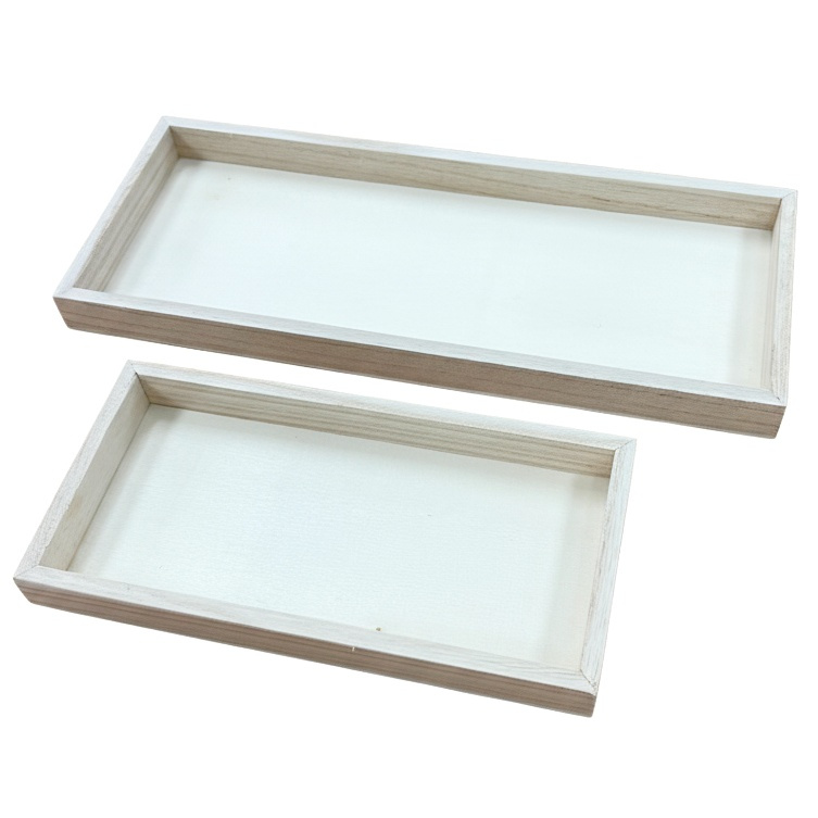 Dřevěný podnos obdélníkový (2ks)