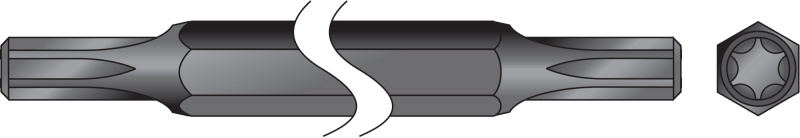 Bit šroubovací Kokeš 2× T25 500 mm