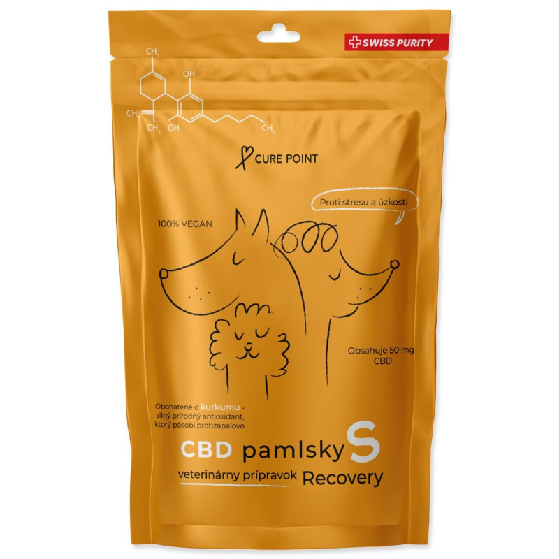 Cure Point CBD Pamlsky Recovery 100g - S (do 10kg)