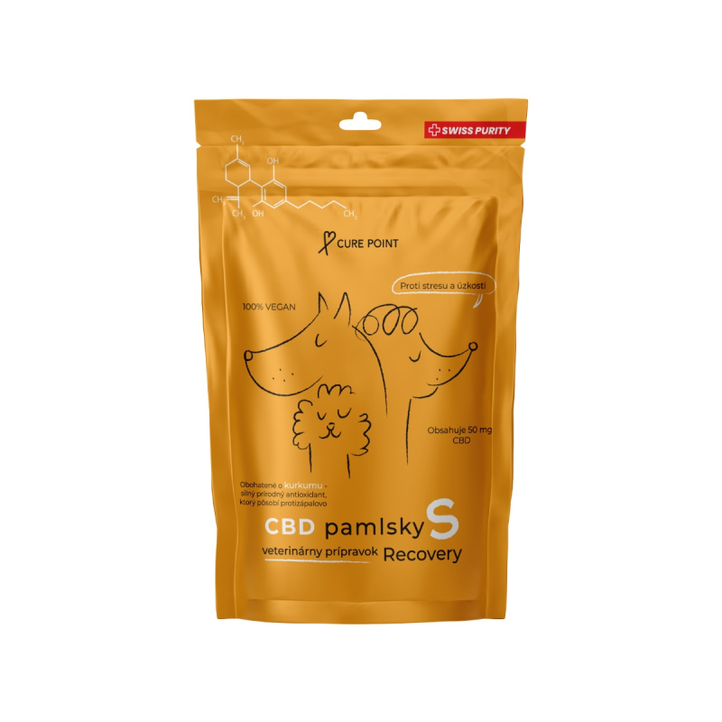 Cure Point CBD Pamlsky Recovery 100g - S (do 10kg)