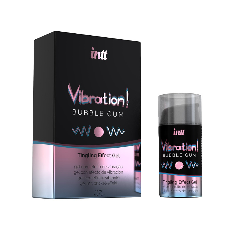 intt Vibration! Tingling effect gel - Bubble gum 15 ml
