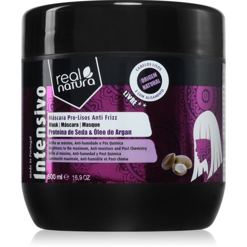 Real Natura Pro - Lisos Anti Frizz maska na vlasy proti krepatění 500 ml