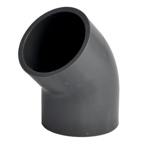 PVC koleno 50 mm 45° lepení x lepení