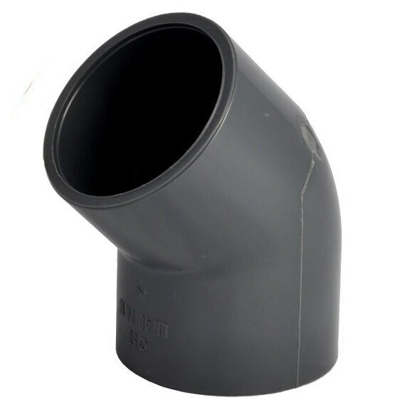PVC koleno 63 mm 45° lepení x lepení