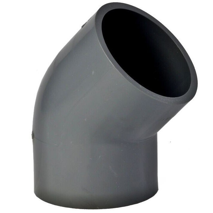 PVC koleno 75 mm 45° lepení x lepení
