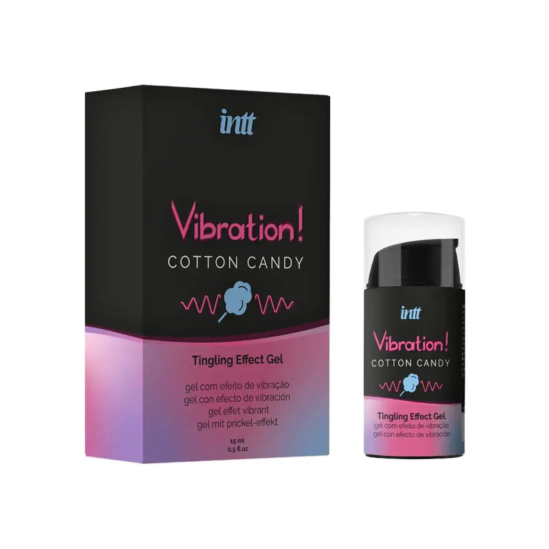 INTT Tekutý vibrátor Cotton Candy (15 ml)