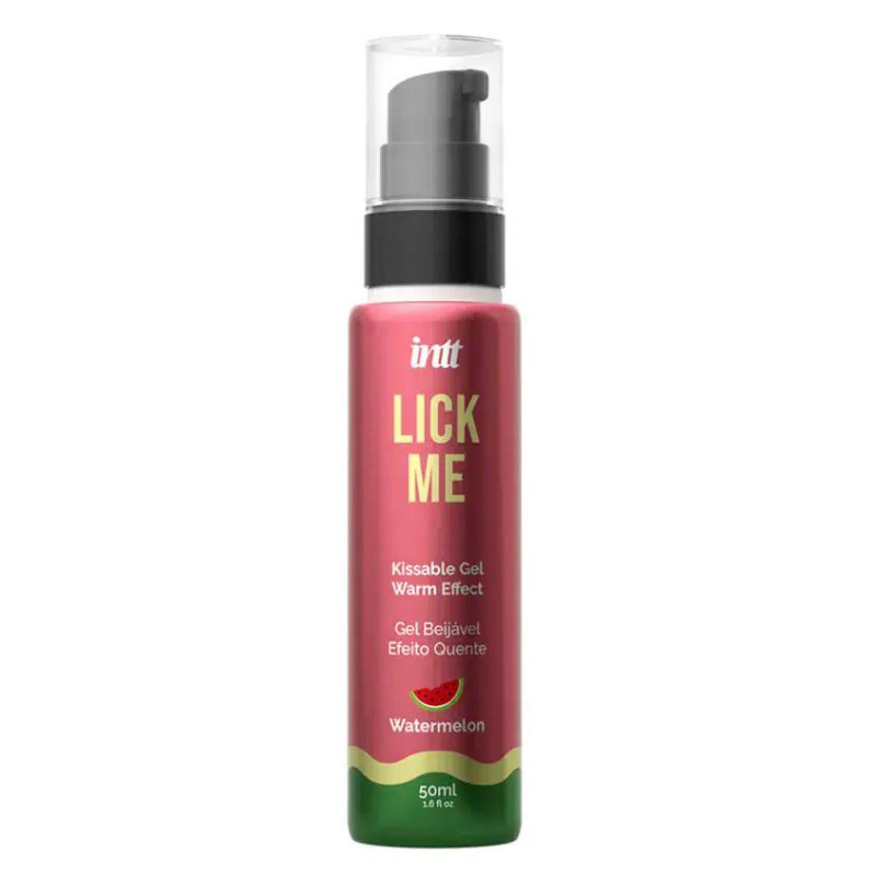 INTT Lick meSlíbatelný gel s hřejivým efektem 50 ml - Watermelon