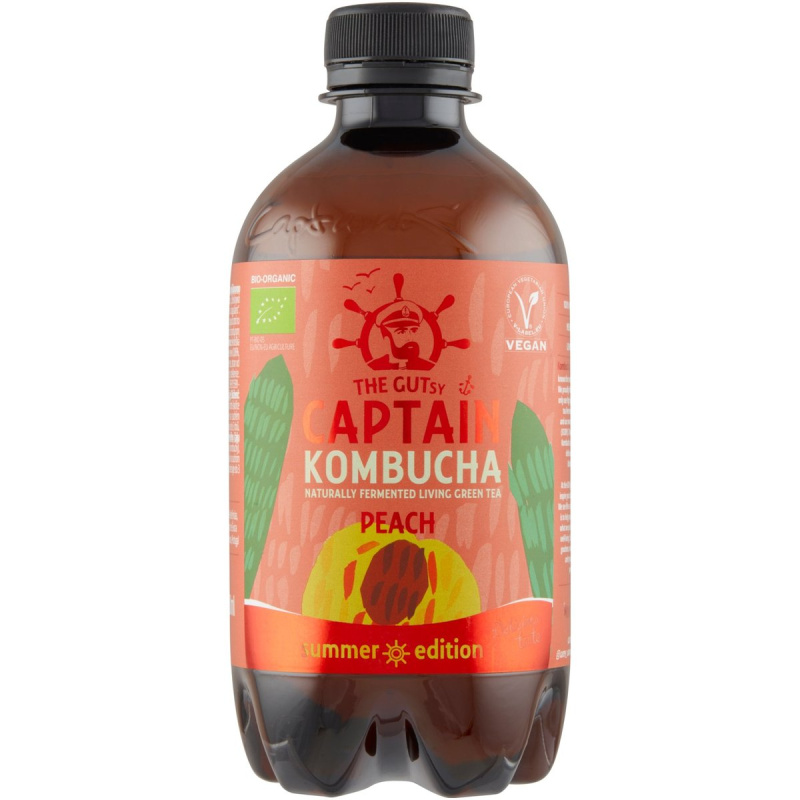 Captain Kombucha BIO Broskev
