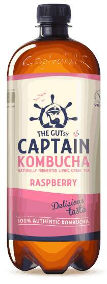 Captain Kombucha Malina BIO 1000 ml