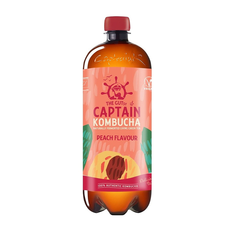 Captain Kombucha Broskev BIO 1000 ml