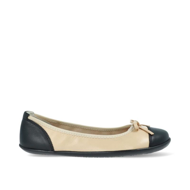 Dámské Barefoot Baleriny ANGLES HARMONIA béžovo-černé - 40