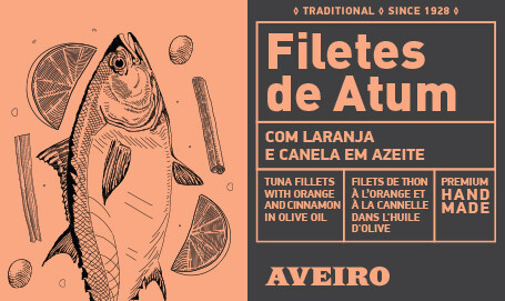 Aveiro Filety z Tuňáka 120 g - s pomerančem a celým kouskem skořice