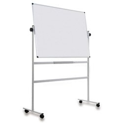 Bi-Office - bílá mobilní magnetická tabule - 180 x 120 cm