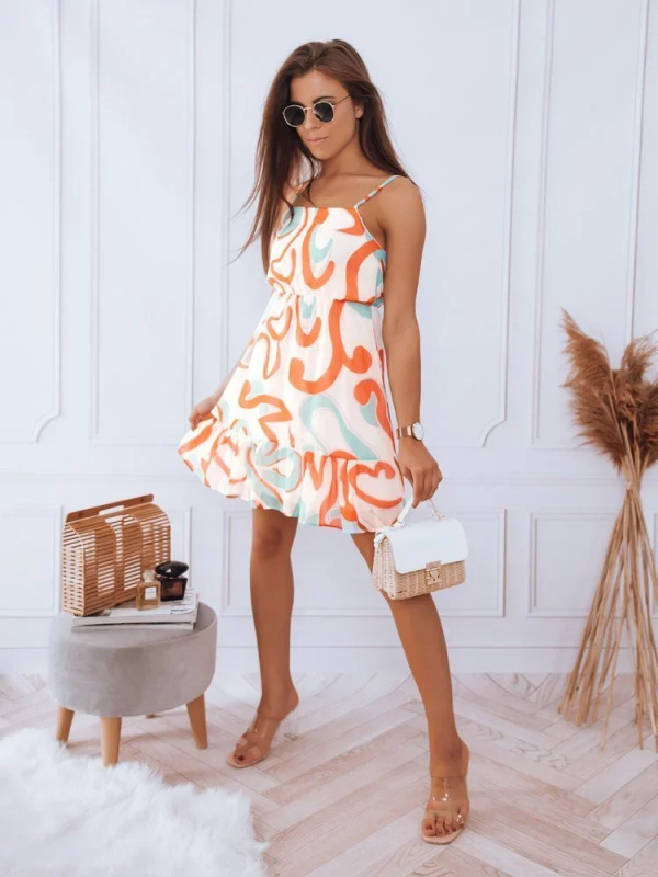 SHINE bílé šaty Dstreet EY1895 XS