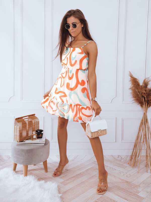 SHINE bílé šaty Dstreet EY1895 XS