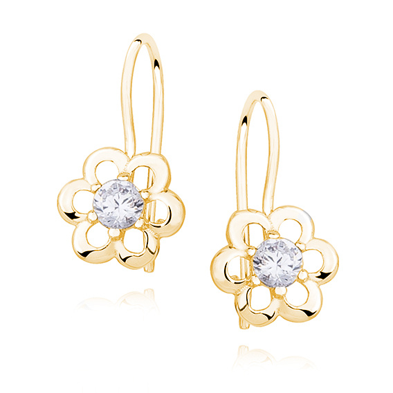 Olivie Stříbrné dětské náušnice GOLD 3923
