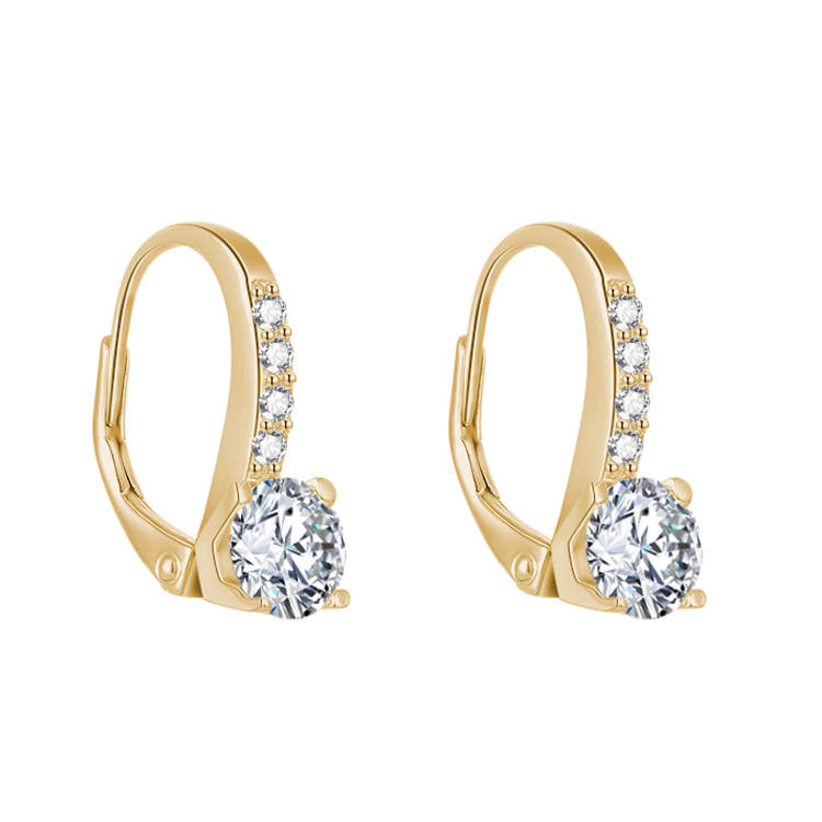 Olivie Stříbrné náušnice GOLD 5143