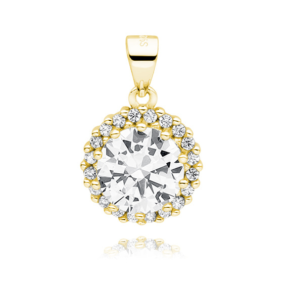Olivie Stříbrný přívěsek ZIRKON GOLD 5300