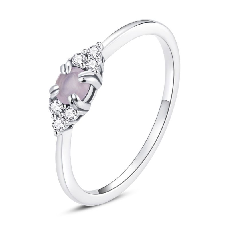 Olivie Stříbrný prstýnek PINK 5370 Velikost prstenů: 8 (EU: 57-58)