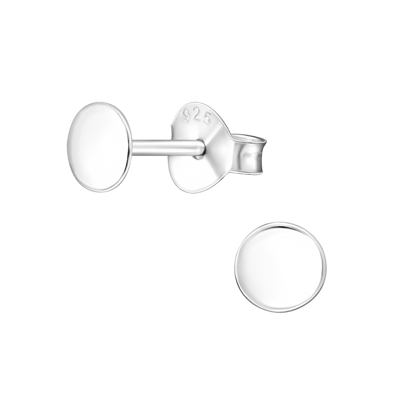 Olivie Stříbrné náušnice 4mm PECKY 4437