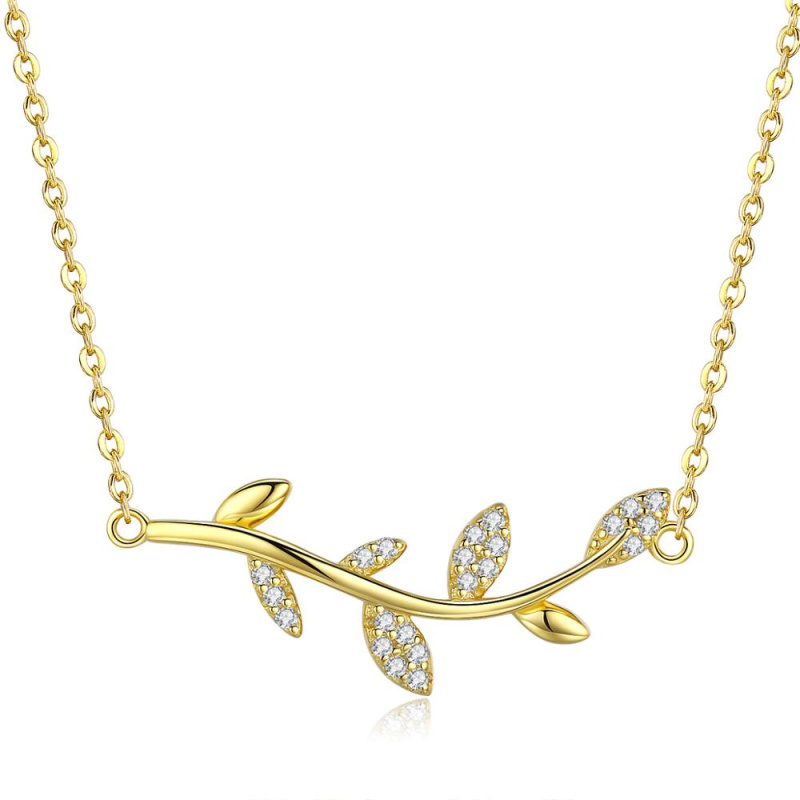 Olivie Stříbrný náhrdelník ZLATÁ VĚTVIČKA 5515