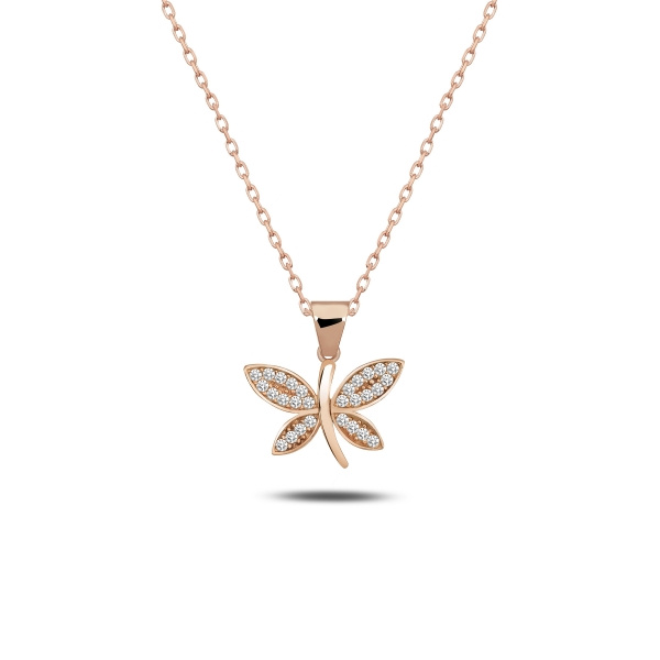 Olivie Stříbrný náhrdelník VÁŽKA ROSE 5547