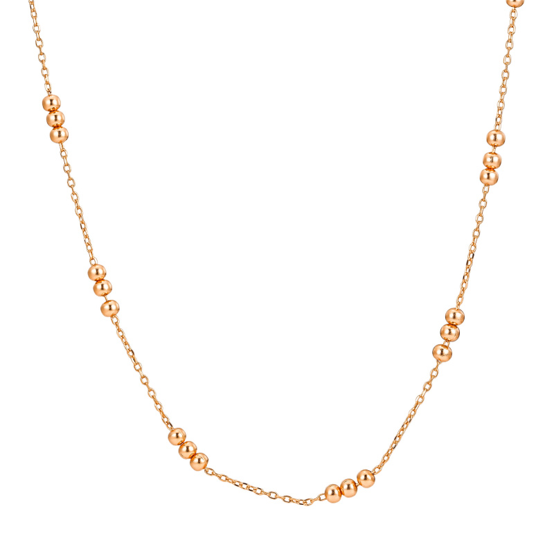 Olivie Stříbrný náhrdelník s kuličkami ROSE 8885