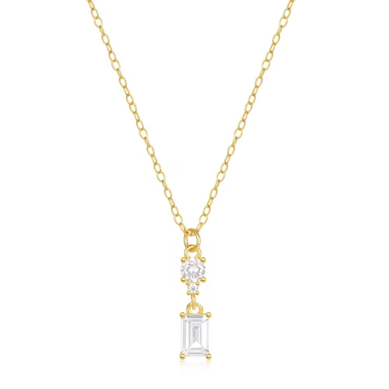 Olivie Stříbrný náhrdelník DIANA GOLD 9067